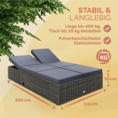 Transat jardin - 115x220cm
