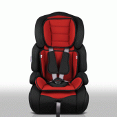 Siège auto enfant groupe 1 2 3 9-36kg rouge/noir norme ECE R44/04