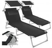 Chaise longue pliante - Pare-Soleil – transat