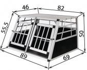 Cage transport chien - 89x69x50