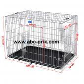 Cage caisse chien - 106x70x77cm