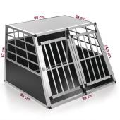 Cage transport chien alu - 99x86x67