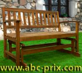 Banc de jardin en bois - 124cm