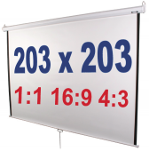 Ecran videoprojecteur - 2x2m