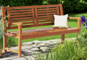 Banc eucalyptus - 120cm
