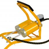 Pompe double cylindre jaune 10 bar pour auto, moto pompe à pieds