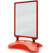 Stop trottoir - porte-affiche A1 - Rouge