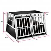 Cage de transport chien - 104x91x69cm (trapézoïdal)