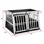 Cage de transport chien - 104x91x69cm (trapézoïdal)