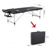 Table de massage Alu - 2 zones