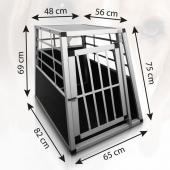 Cage de transport chien - 65x82x69cm