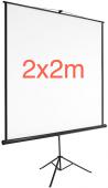 Ecran videoprojecteur - 2x2m