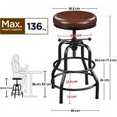 Tabouret de bar industriel