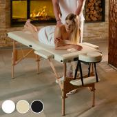 Table de massage BOIS 2 zones pliante