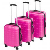 Valise a roulette - x3 - 7 coloris