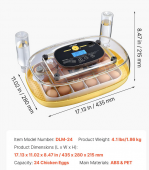 Couveuse Œuf Automatique 24 Œufs