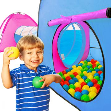 Tente igloo pour enfants avec tunnel Tente de jeu + 200 balles + sac