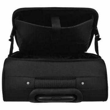 Pilot case trolley valise mallette de pilote sac à roulettes poignée noir-24