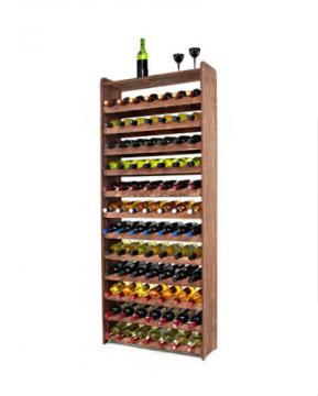 Étagères à vin - 84 Bouteilles - Diff. coloris / Brun foncé décor