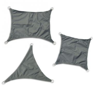 Voile d'ombrage de soleil Jardin Patio Fête l'écran Solaire 98% résiste aux U / Anthracite - 3x3m - Rectangle