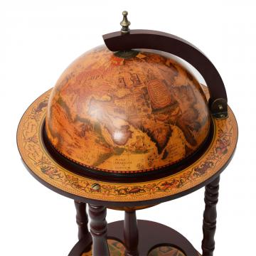 Bar globe - bar globe terrestre - bar mappemonde ancien