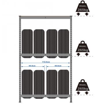 rack a pneu - stockage pneu - support pneu