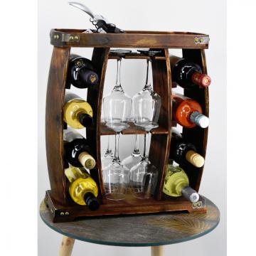 Casier bouteilles fait main / Verre et bouteille armoire