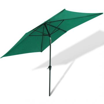Parasol parapluie 3 x 2 m - Coul. au choix / Vert