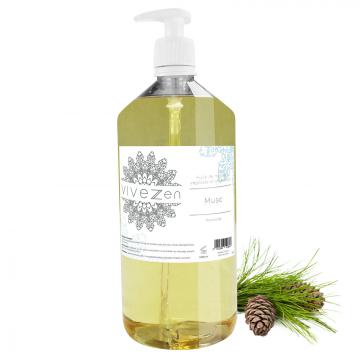 HUILE DE MASSAGE, MODELAGE 100% VÉGÉTALE 200 ML OU 1L / 16 PARFUMS / 1 Litre - Musc
