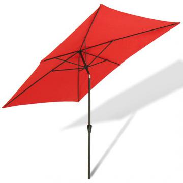 Parasol parapluie 3 x 2 m - Coul. au choix / Rouge