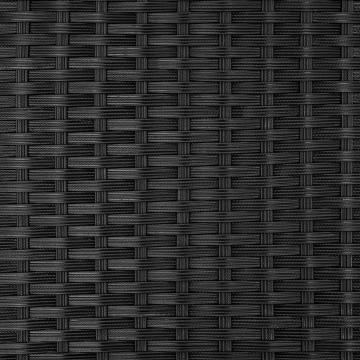 Meubles en rotin noir 4 chaises + 4 tabourets + 1 Table