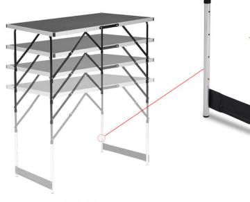 Table camping pliante - table camping car - table valise-2