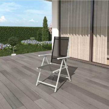 Salon Ensemble Mobilier de Jardin alu+verre,  8 chaises