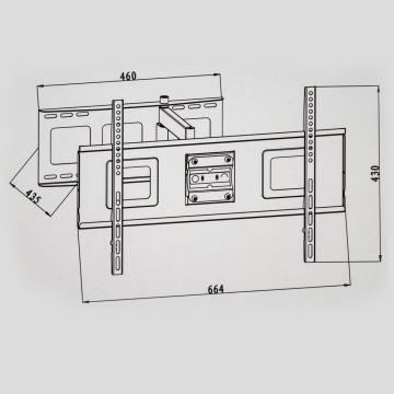 Support mural tv - support télé - Support tv mural orientable