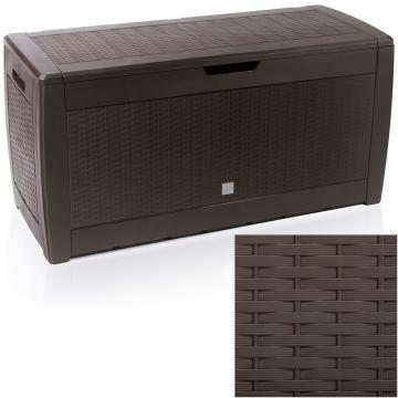 Coffre malle de rangement / Rattan Marron