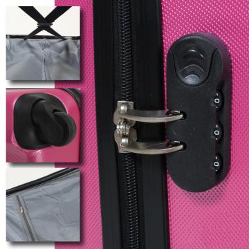 Valise rigide x3 / Rose