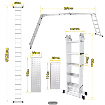 Echelle multifonction 5,80m - 1