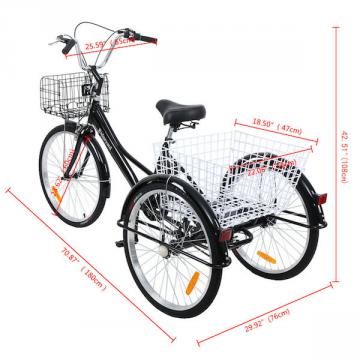 Tricycle adulte - velo roues - velo 3 roues-5