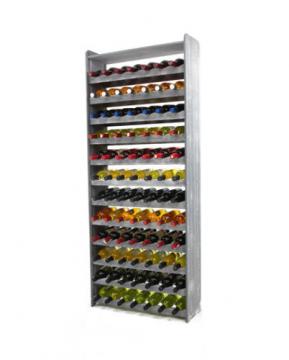 Étagères à vin - 84 Bouteilles - Diff. coloris / Gris foncé décor