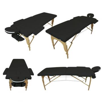 Table de massage BOIS 2 zones pliante - Différents coloris