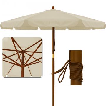 Parasol bois 3m - parasol pas cher - soldes parasol