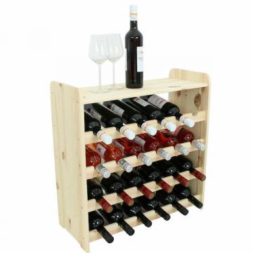 Étagère à vin Casier à vin 24 bouteilles Range bouteille avec 6