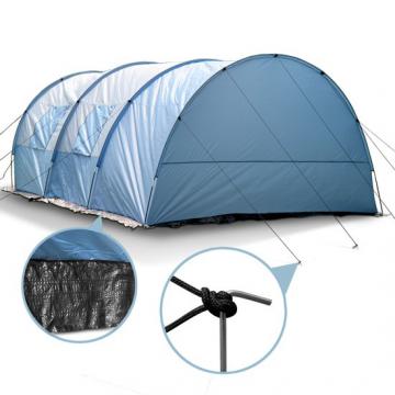 Tente tunnel camping 4 personnes familiale étanche randonnée bleu