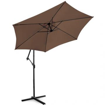 Parasol déporté 3,00m - Couleur au choix / Marron