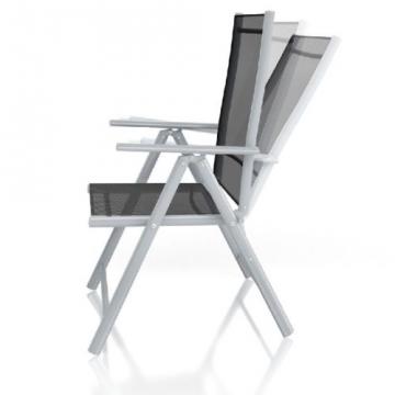 Salon Ensemble Mobilier de Jardin alu+verre,  8 chaises