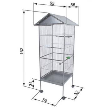 Voliere oiseaux - 162cm