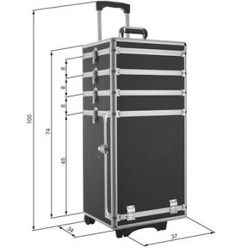 Valise coiffure - Malette esthetique - Malette aluminium