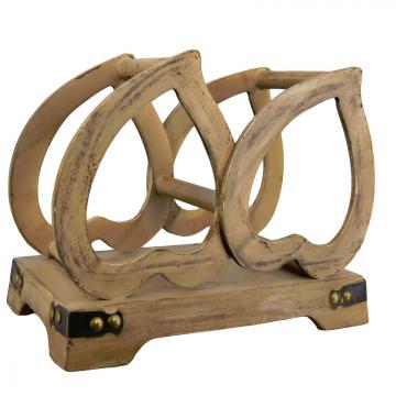 Casier bouteilles fait main / Cœur porte-bouteille