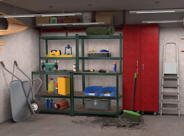 Etabli:étagère (180x100x60cm) charge lourde - 5