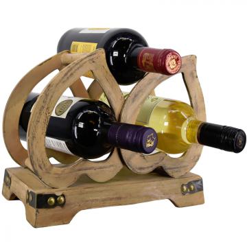 Casier bouteilles fait main / Cœur porte-bouteille